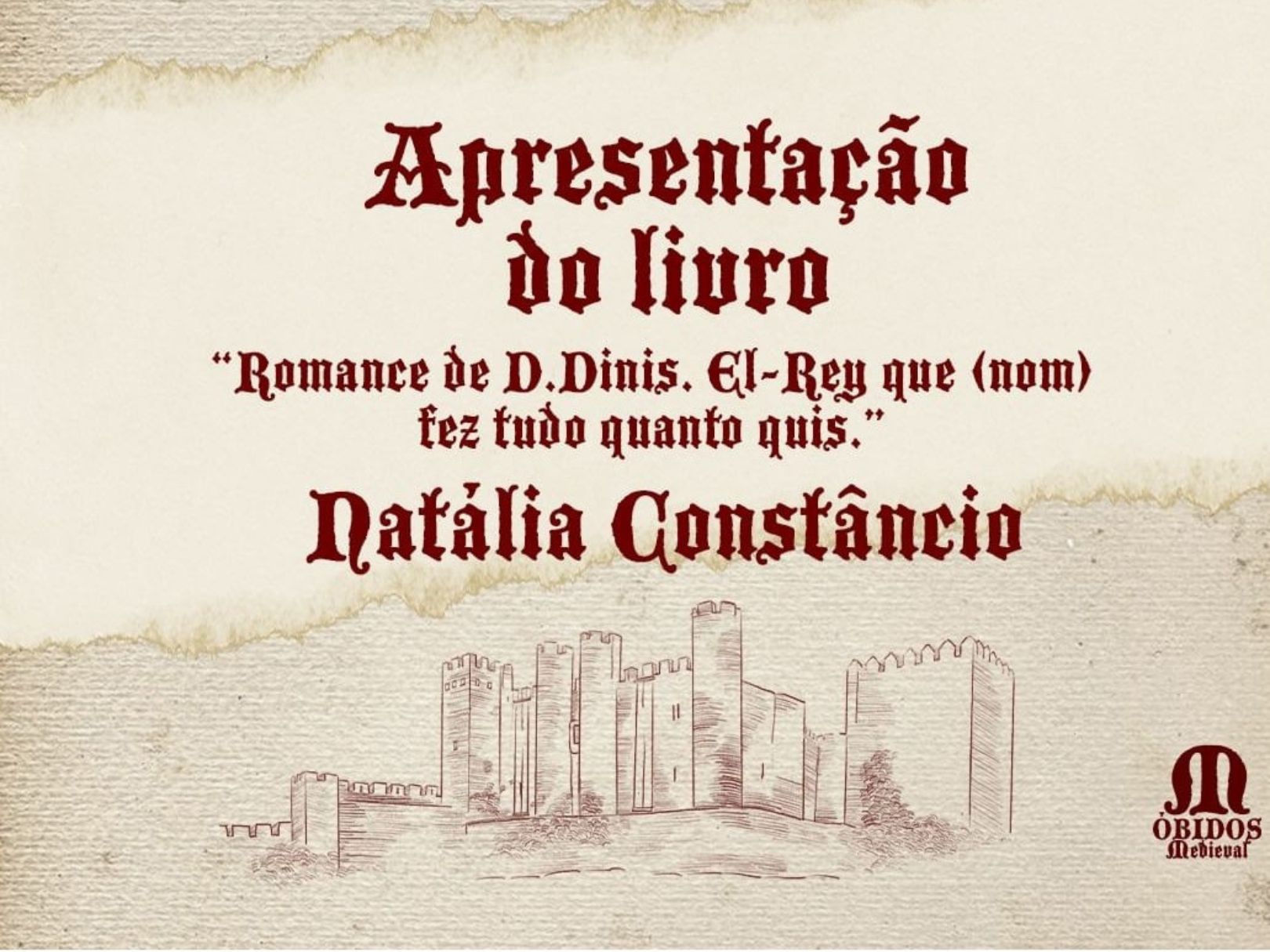 Apresentação do livro “Romance de Dom Dinis” realiza-se a 20 de julho