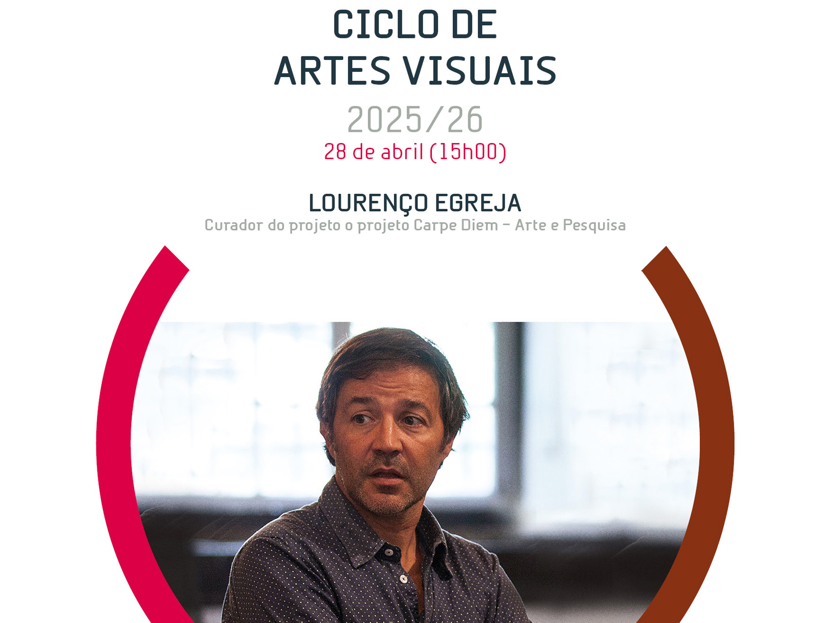 Visual Arts Cycle to host curator Lourenço Egreja
