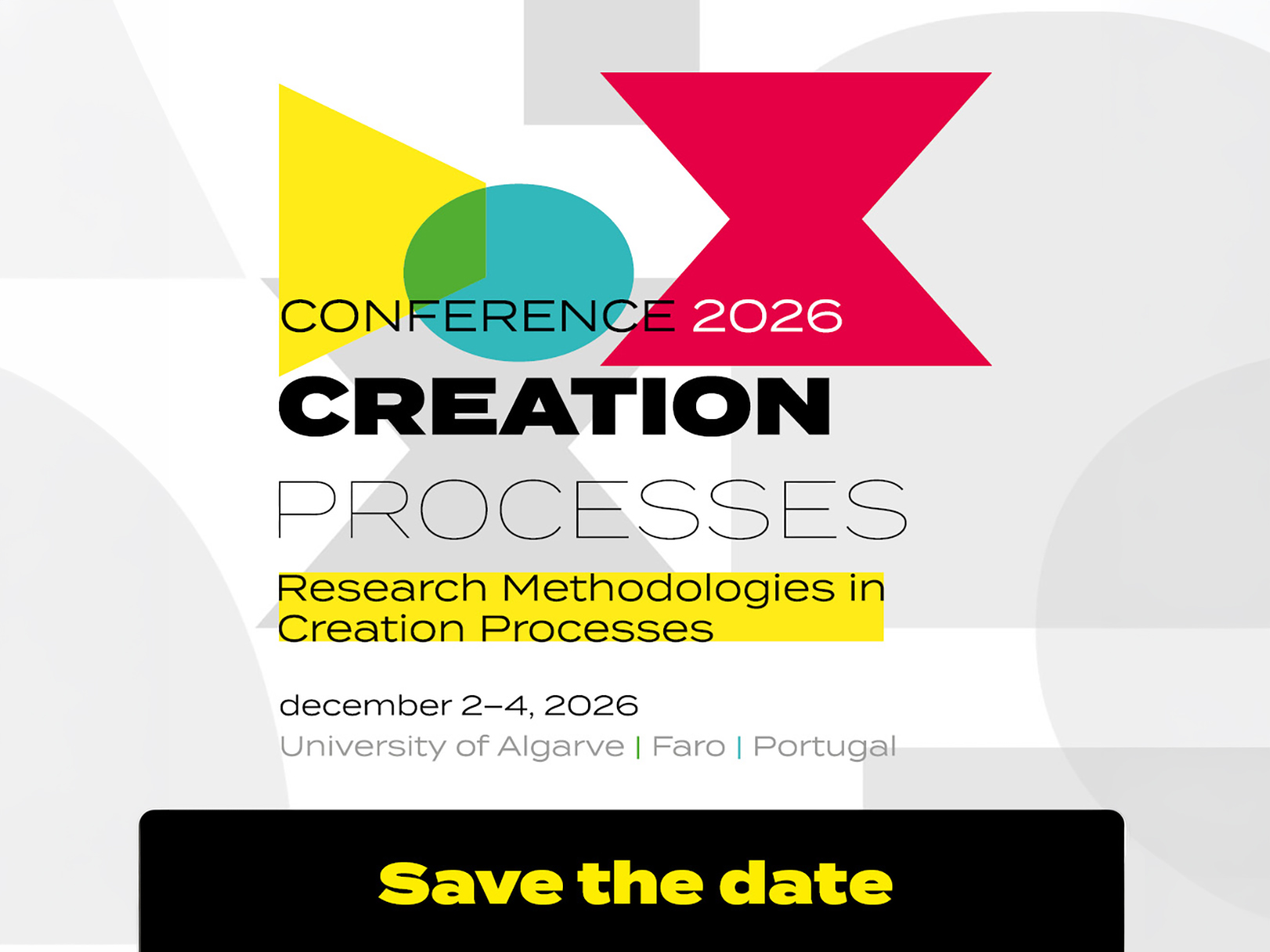 Call for papers open for the 3rd International Conference on Creative Processes