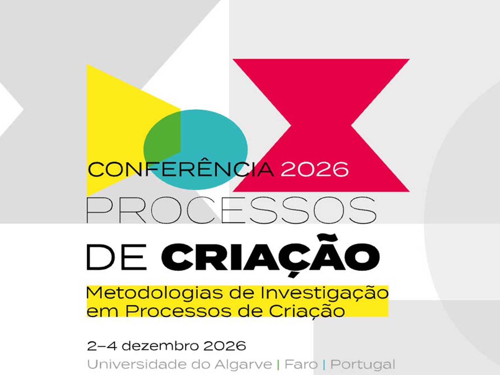 Conferência Processos de Criação 2026